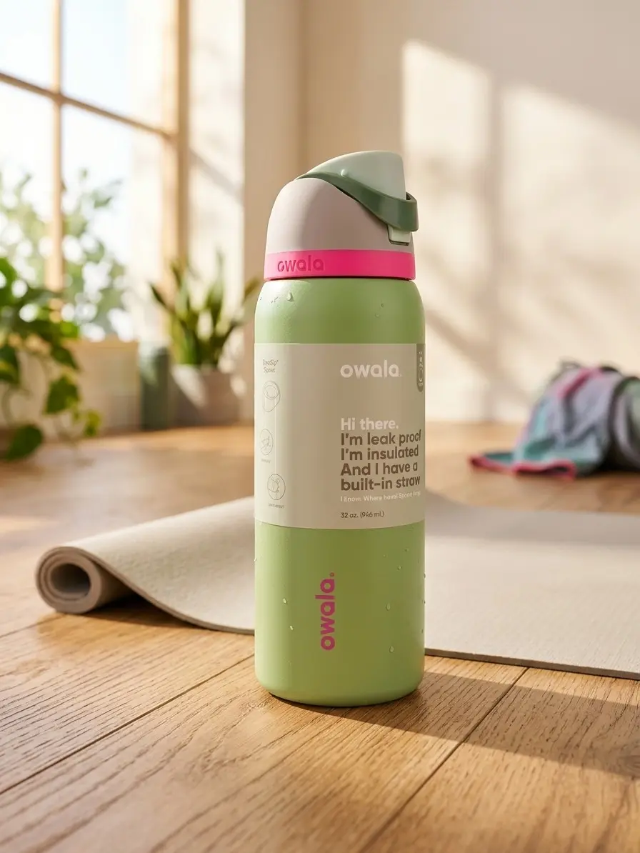 32oz Insulated Stainless Steel Water Bottle with Straw Lid - Leakproof Double-Wall Vacuum Tumbler for Gym, Outdoor Use