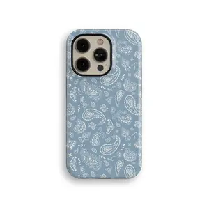 Paisley Bandana Tough iPhone Case - Ultimate Protection Against Drops and Shocks