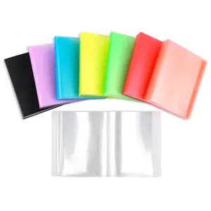 Various Colors A6 Size Sticker Photo Storage Album with 40 Pages; Inner Pocket Size 17.8x13cm/7x5.1inch Stamp Cutting Dies Storage Book Organizer Folder School Office Supplies