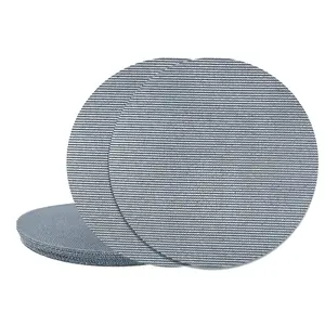 25 Pcs 9-Inch Mesh Sanding Discs, 60/80/120/180/240 Grit, Dust-Free Hook and Loop Sander Sandpaper, Round Sandpaper Discs Pads for Orbital Sander