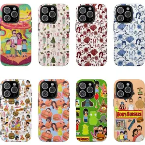 JIACC Bob's Burger  Phone Case Funny And Quirky Styles 5-8 for iPhone 17 16 15 14 13 12 11 Pro Max X XS & Samsung Galaxy S21–S25 Plus Ultra