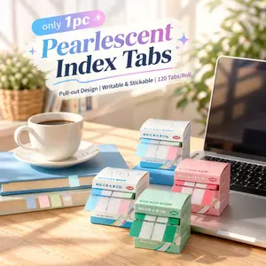120 Pcs Colorful Sticky Index Labels, Pull-Out Glitter Index Stickers, Writable Note Pads, Adhesive Tabs, Markers for Students, Office & Journaling, Back to School Supplies, Classroom Party Favors & Birthday Gifts, for Note-Taking Planner Organization