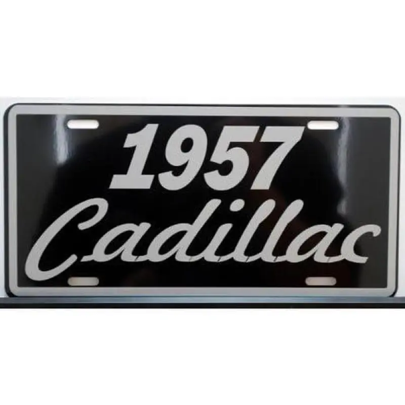 1957 57 Caddy Metal License Plate 6x12 Tag Fits Cadillac GM Eldorado Deville Fleetwood Biarritz Elvis Hot Rod Custom Classic CarTexas Ranch Novelty Bar Shop Garage Man Cave Wall Art Sign Gift