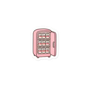 Retro Pink Diet Coke Lover Sticker Durable High Opacity Adhesive Vinyl Bubble-Free Application 95µ Density