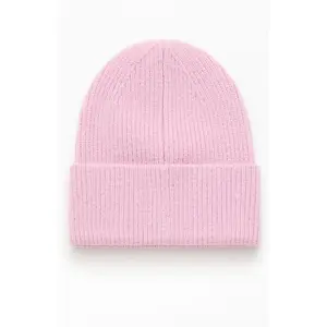 Pacsun Women's Pink Ribbed Beanie