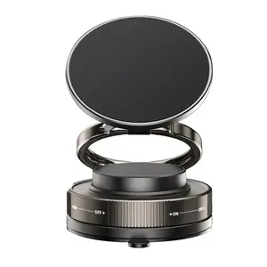 Adjustable Vacuum Magnetic Phone Holder 360° Rotation, Hands-Free Installation, Suction Cup Phone Mount for Magsafe, Portable Cell Phone Holder for Car/Makeup/Gym/Mirror, Fit for All iphone iphone 11 and above