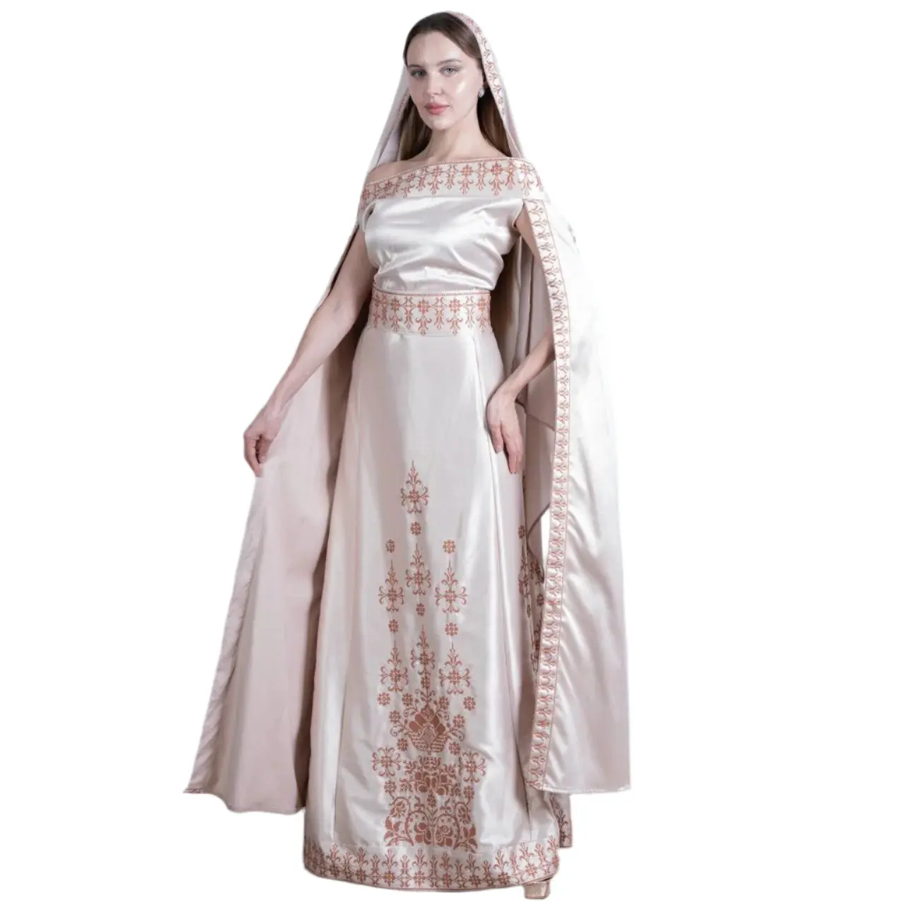 Modern Luxury: The Nada Embroidered Modern Thoub