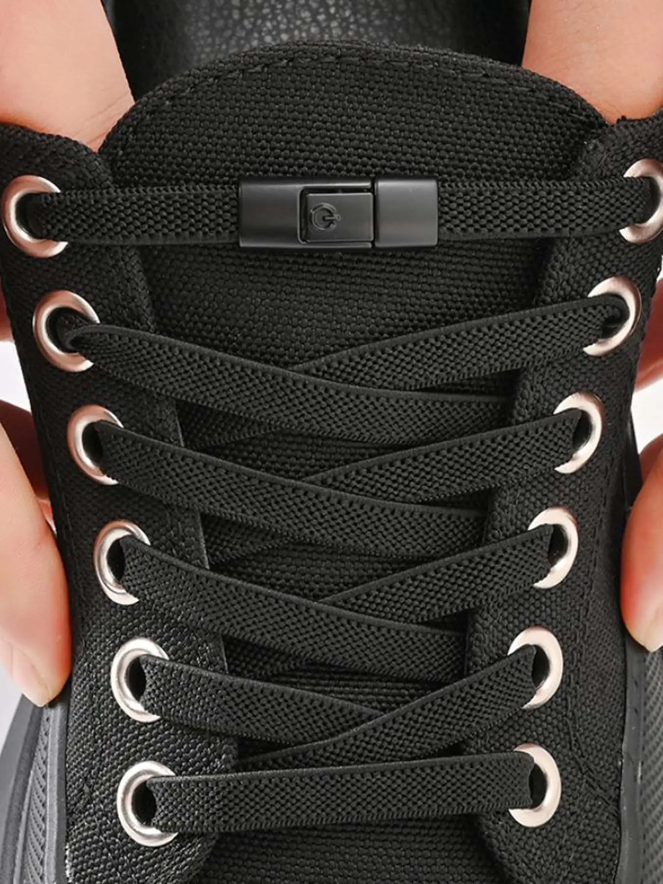 Simple Plain Color No Tie Shoelaces, Casual Versatile Elastic Shoes Laces, Shoes Accessories for Skate Shoes, Sneakers, Back To School Shoelaces