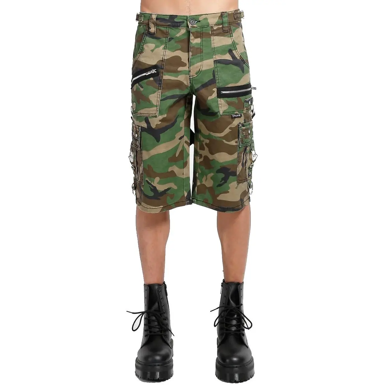 Tripp NYC Punk Shorts [Green Camo]