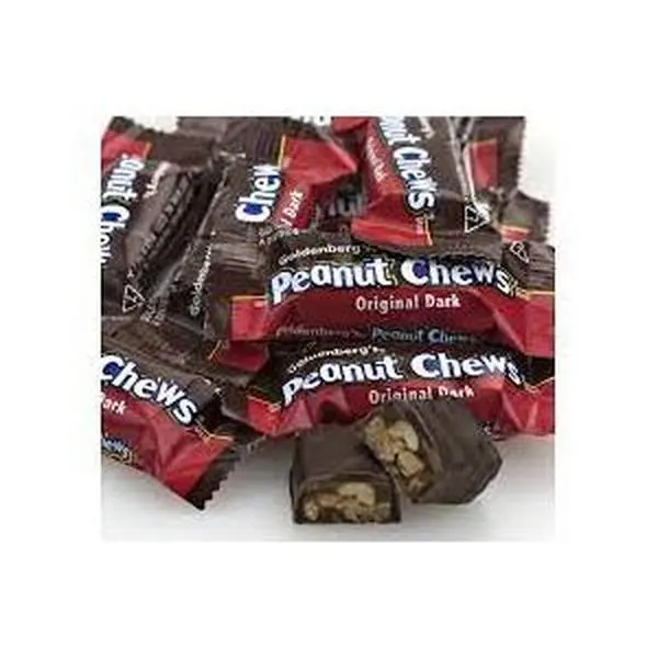 ThayerGoldenberg Peanut Chews Fun Size Dark Chocolate 4.4 Pound bag