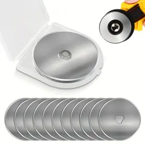 45mm Rotary Cutter Blades Set, 11pcs High-Quality Replacement Blades, Sharp Stainless Steel, Ideal for Heavy-Duty Crafting & Sewing, Sewing Tools