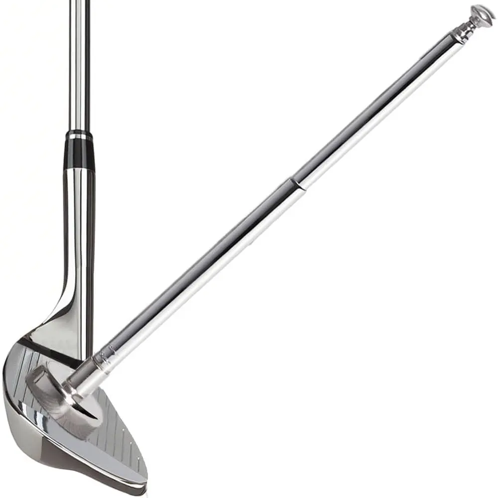 Golf Alignment Rods, 7 Length Adjustments - Golf Alignment Stick Corrector Lie Angle Tool, Golf Swing   Aiming Stick - Golf Club Face Aim, Visualize and Align Your Golf Shot