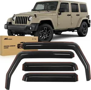 Nilight in Channel Rain Guards for Wrangler JK 2007 2008 2009 2010 2011 2012 2013 2014 2015 2016 2017 2018 Unlimited 4-Door Window Deflectors, Vent Window Visors Car Accessories Truck Accessories  dealsforyoudays