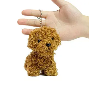 Cute Plush Dog Keychain, Anime Style Poodle Keychain, Soft Mini Stuffed Animal Keychain, Backpack Clips, Fashion Accessories for Kids, Gift for Dog Lovers, Kindergarten Gift, Cute Keychain Pendant, Small Plush Dog Keychain, Kids Backpack Clip