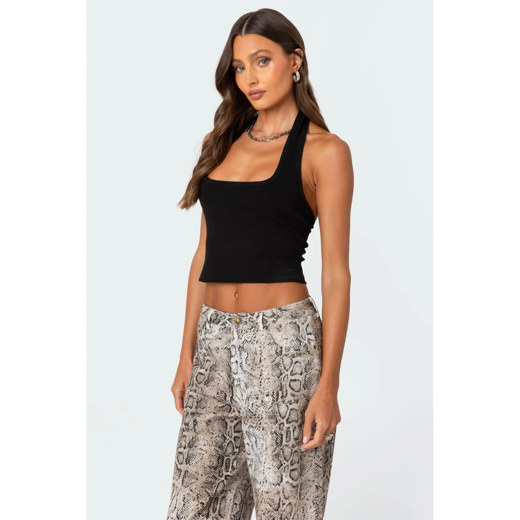 Ribbed Halter Top Ribbed Halter Top