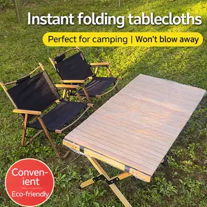 10 PC Disposable Tablecloth with Elastic Edge, Fits Round Tables up to 1.8 m Diameter and Rectangular Tables with Both Sides up to 2.8 m Combined, Waterproof Oil-Proof Plastic Table Cover for Picnic, Camping, Party and Indoor Outdoor Use