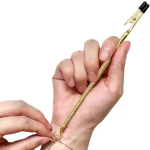 ROTUNOE Bracelet Helper Tool for Easy Jewelry Wearing, Metal Clasp Fastener Aid for Bracelets, Necklaces & Watches, One-Handed Jewelry Clasp Helper, Portable Hook Design, Perfect for Seniors Women Daily Use Gift