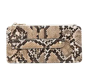 Python Tan Snake Slim Wallet