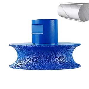 LOZLIN Diamond Semi-Circular Edge Grinding Wheel - 5/8-11 Angle Grinder Mounted for Granite, Marble, Quartz & Tile - Stone Edge Grinding & Polishing Tool Abrasive Disc