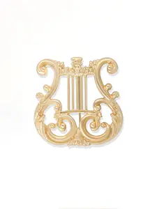 Women's Harp Brooch Pin, Elegant Jewelry Accessory for Women's Clothing, Stylish Chestpin for Ladies'