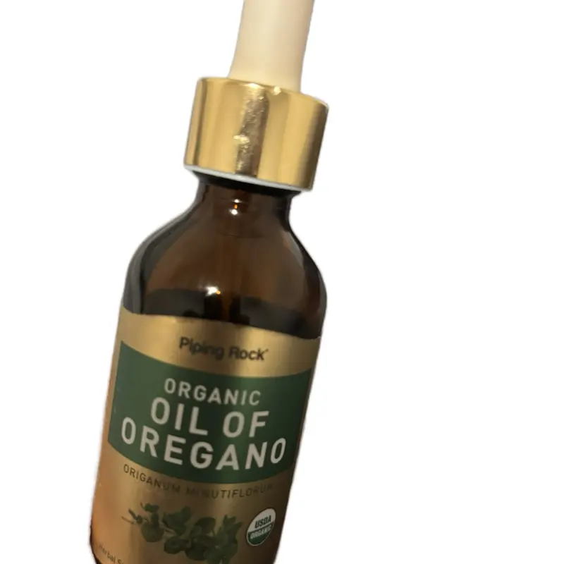 Piping Rock Organic Oil of Oregano Liquid Extract 2 fl oz Dropper Bottle Rich in Phenols for Internal & Topical Use Non-GMO Gluten-Free