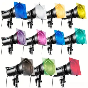 11.81x11.81 Inch Lighting Filter Set, 10 Transparent Correction Filters, Ideal for Photography, Video Production, Studio Use, Diffusers, Accessories, Photography Camera Accessories
