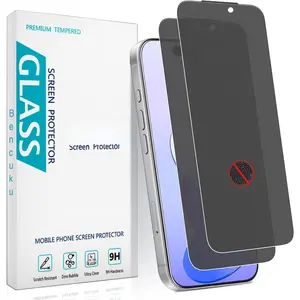 2 Pack Matte  Screen Protector for  17 Pro 6.3 Inch Anti Spy Private Tempered Glass, Full Coverage, Anti Glare, Anti Fingerprint, Bubble Free