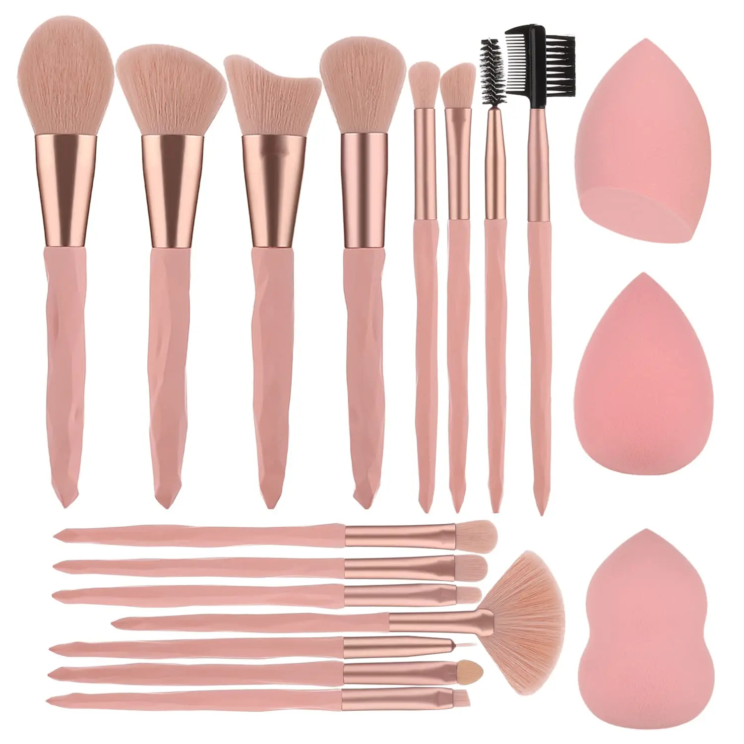 Diamonds "makeup brushes"Set Natural Premium Synthetic Eyeshadow Foundation Face Blending Blush Concealers Eye Makeup Brushes Set Professional for Women Kids Makeup Brushes & Tools Accessories