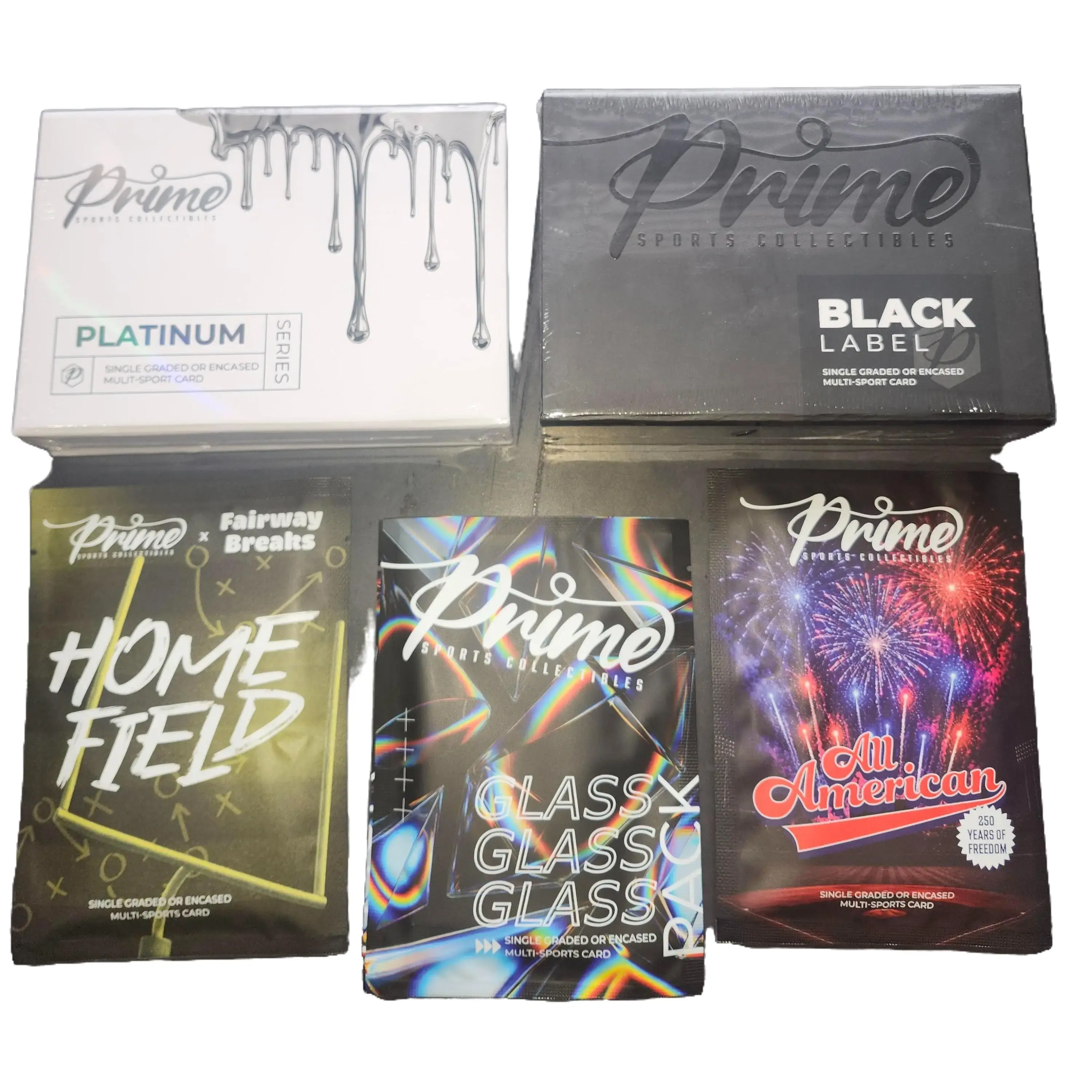 Pick Your Team NFL/NBA/MLB - 50 Hit Break - 25 Glass Packs + 10 Home Field Packs + 10 All Americans + 3 Black label boxes +2 Platinum boxes Platinum Box | Sports Trading Cards Sports Collectible