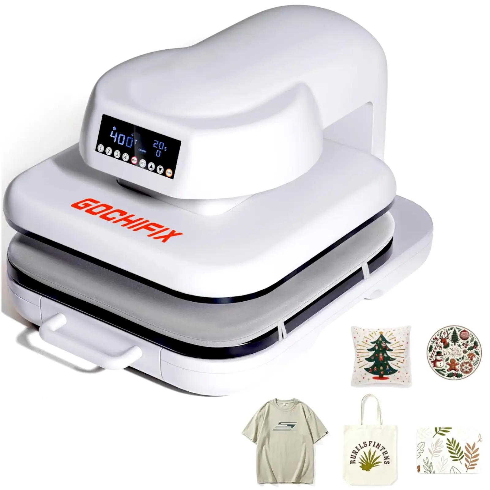 Auto Heat Press Machine for T Shirts, 15"x15" Auto Shirt Press Machine w/ 4 Memory Modes, 15 Mins Auto-Off, Precise Temp/Timer Control, Fast Even Heat for Sublimation, HTV, Heat Transfer Projects