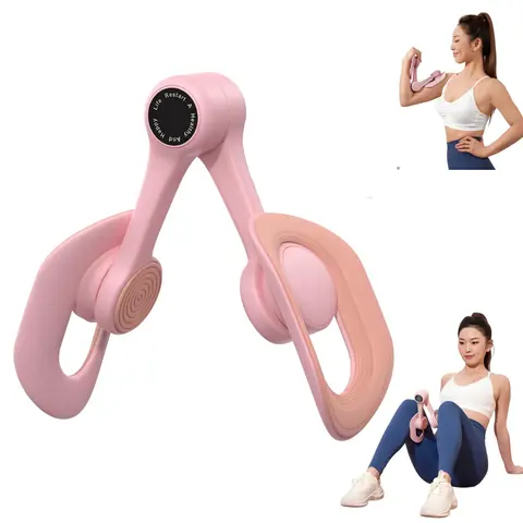 Unisex Polypropylene Thigh Resistance Trainer - Adjustable, Durable, Compact Form Exercise Equipment with Counter for Arm+Leg Workouts, Portable Home Workout Gear for Arms, Leg Toning