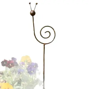 Rustic Metal Garden Stake Decor, High-End Unique Yard Ornament, Gardening Art Piece, Slow-Moving Snail Design, Outdoor Decoration