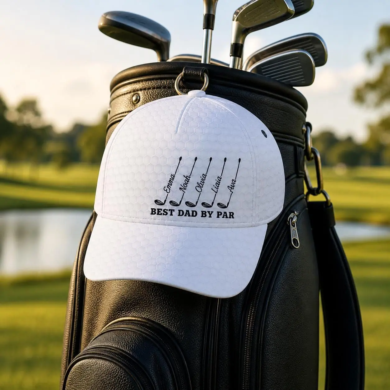 Personalized Best Dad By Par Cap For Dad, Father's Day Golf Gift, Best Grandpa By Par Hat, Dad Birthday Golf Gift, Cap For Golf Lover