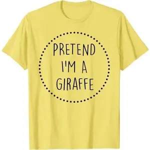 Pretend Im a Giraffe Halloween Costume T-Shirt