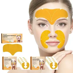 Forehead Patch 10pcs + Nasolabial Folds Patch 20pcs, Great Value Pack, Moisturizing & Smoothing Skin, Reusable Facial Patches for Fine Lines, SkinCare Stickers