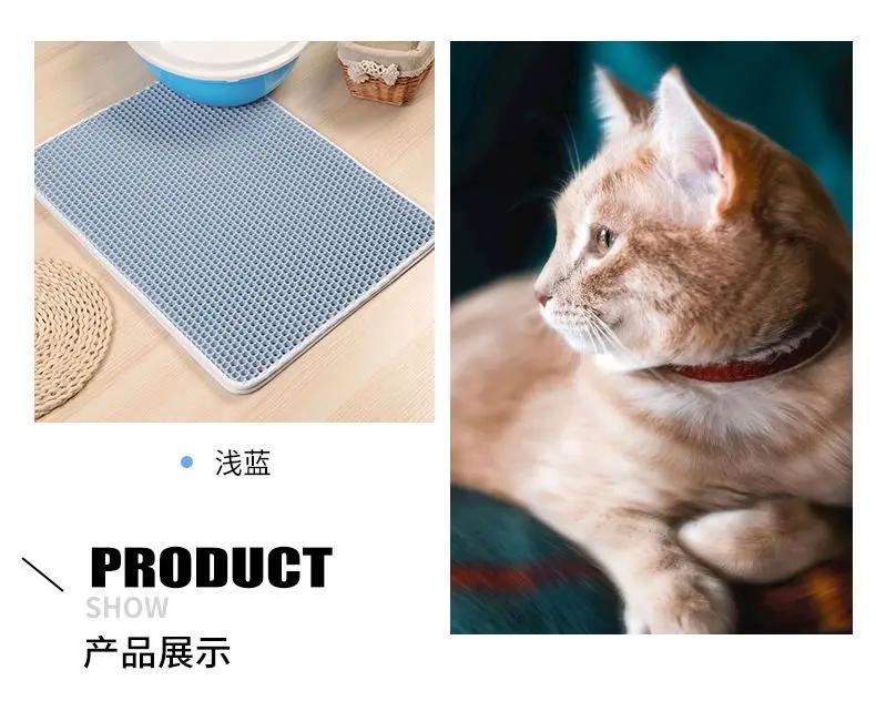 Cat Litter Mat With Gift Double Layer Waterproof Pet Litter Box Mat Non-slip Sand Cat Pad Washable Bed Mat Clean Pad Products Cat Litter Mat With Gift Double Layer Waterproof Pet Litter Box Mat Non-slip Sand Cat Pad Washable Bed Mat Clean Pad Products