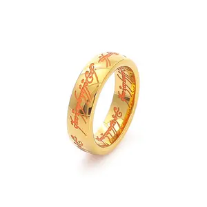 Titanium Steel Glow in the Dark Ring – Round Edge Premium Precious Ring, Fashion Unisex Statement Jewelry