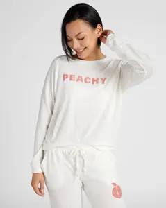 Dreamy Hacci "Peachy" Graphic Pullover