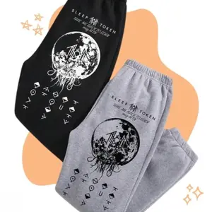 Sleep Token Sweatpants - Soft Anime Graphic Unisex Pants for Everyday Wear Comfortable Regular Fit, Unisex Cotton Graphic Casual Sweatpants, Gift For Fan