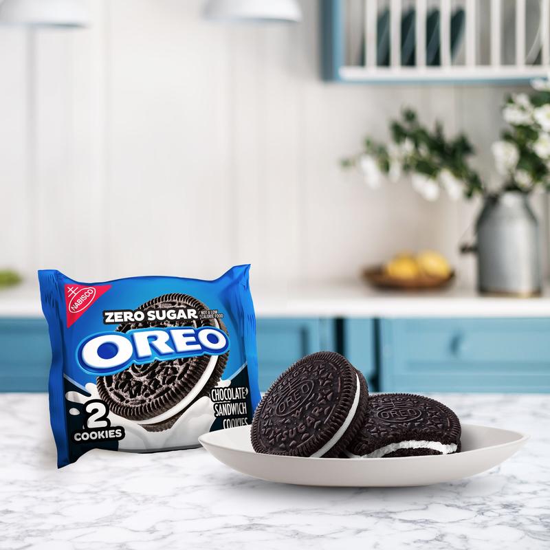 OREO Zero Sugar Chocolate Sandwich Cookies, 10 Snack Packs
