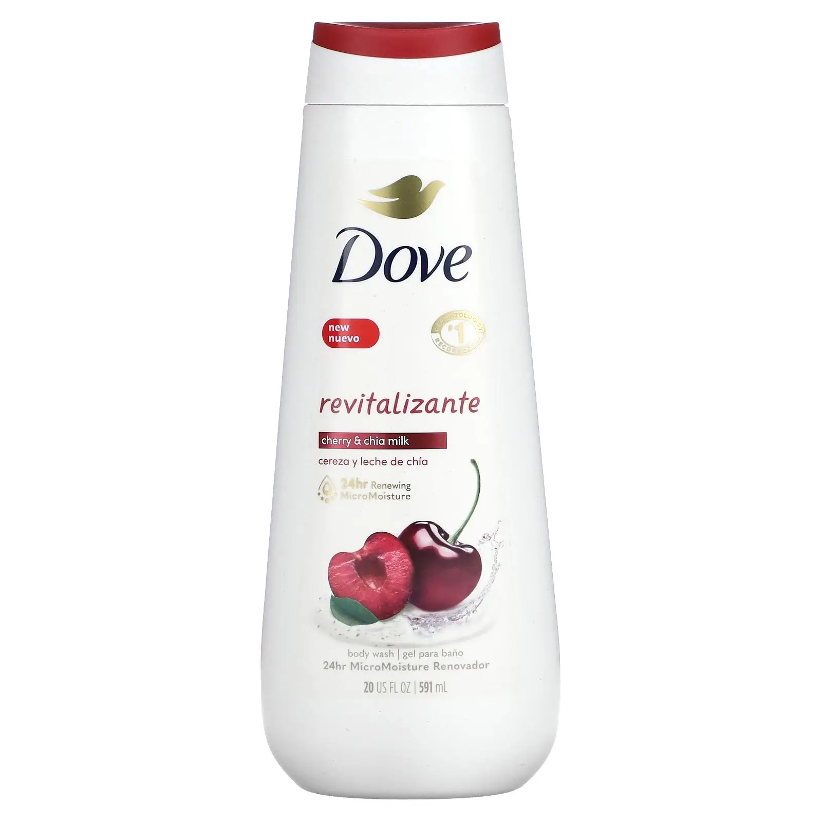 Dove Revitalize Body Wash, Cherry & Chia Milk, 20 fl oz (591 ml)