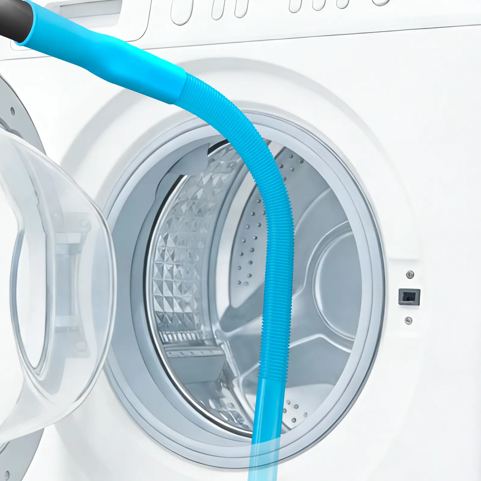 Upgraded Dryer Lint Vent Cleaner Kit: Flexible Vacuum Hose Attachment for Lint Removal Universal Vacuums Deep Cleaning Brush for Clogged Ducts