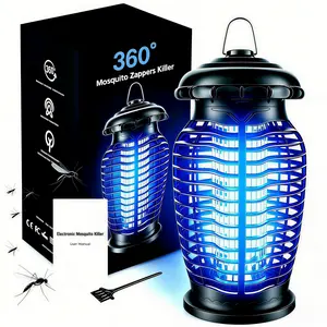 LMMAKE 15W UV LED Light Electric Shock Mosquito Killer - 4200V Cells, Advanced Insect Attraction, Fly Trap for Backyard Patios, Indoor Household Use