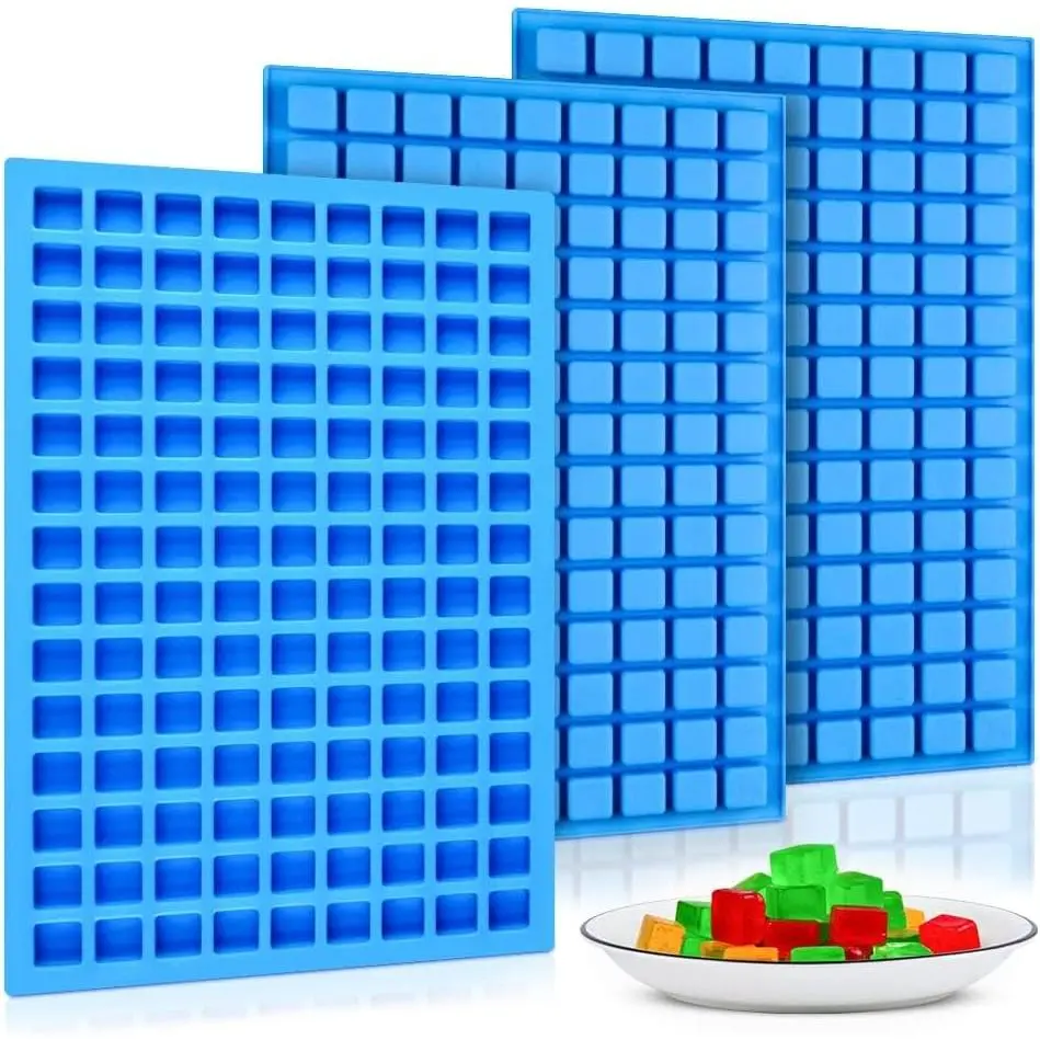 Square  Candy Molds - Mini  Molds for Hard Candy, , , Caramel, Ganache, Ice Cubes (3)