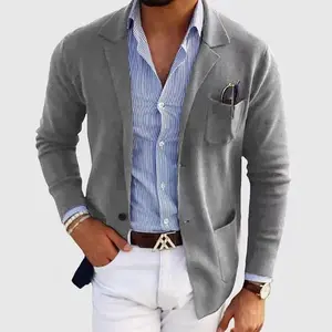 Mens Suit Jacket Vintage Blazer Casual Slim Fit Blazers Men Suit Separates Sport Coats for Wedding Prom
