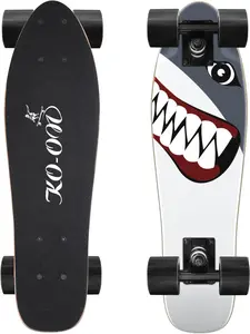 KO-ON Skateboard Complete Skateboards 22 Inch Mini Cruiser Skateboards for Beginners Kids Boys and Girls
