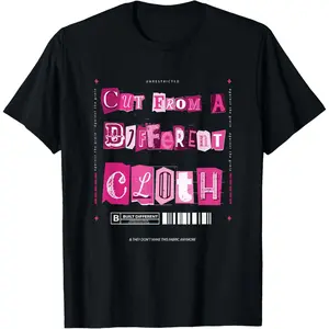 Pink Cut from A Different Cloth Pink Graphic T-Shirt