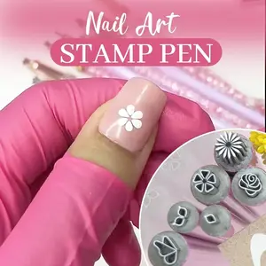 Nail Art Stamping Pen Set, Manicure, Multiple Pattern Designs, Nail Graffiti Accent Tool, Beauty & Personal Care, Foot Hand and Nail Care Accessories