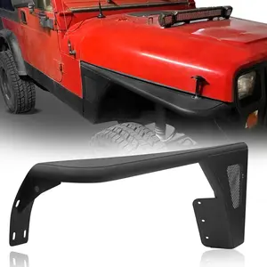 Hooke Road Tubular Front Fender Flares for 1987-1995 Jeep Wrangler YJ