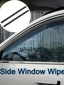 Set of 4pcs Car Side Window Wiper Replacement - Left Snow and Dirt Removal, Clear Driver's & Passenger Windows Views, Weather-Resistant Rubber Blades, Vehicle Wipers